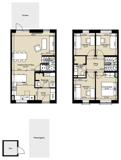 Two-Storey Townhouse in a Modern Co-Housing Community - Skøjteløberen, Ølstykke - 1