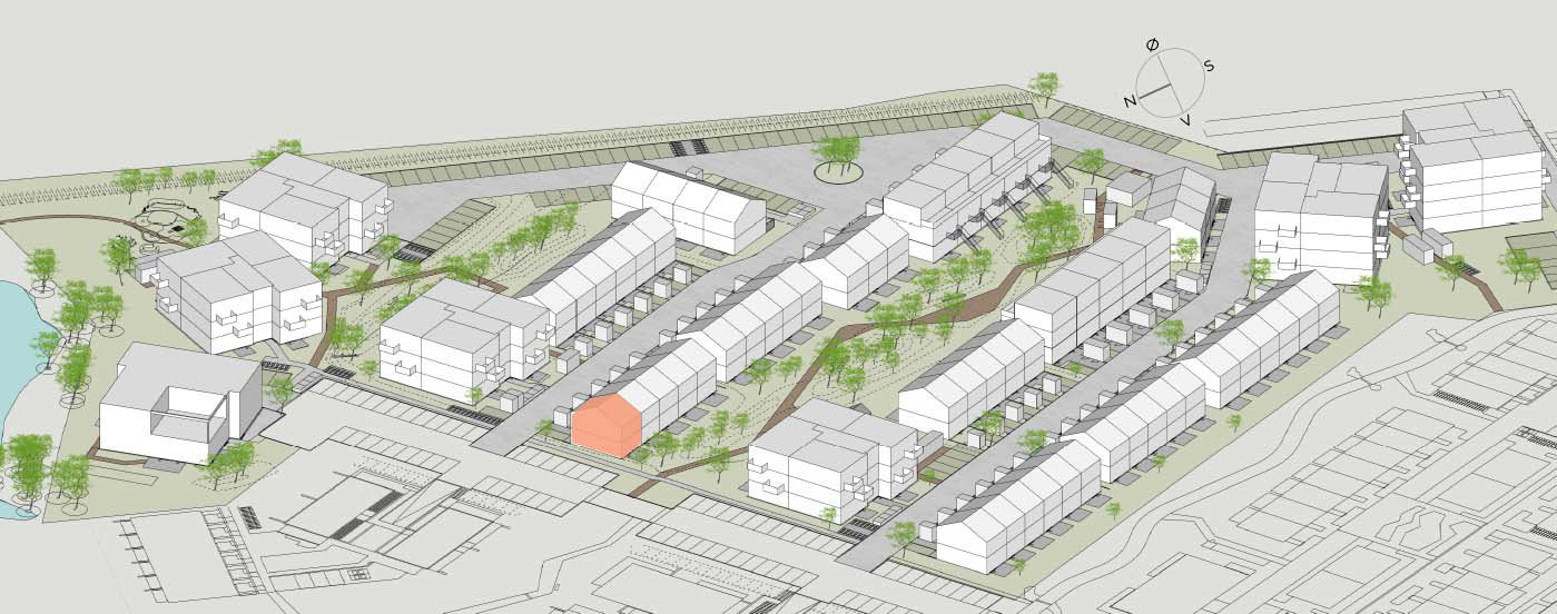 townhouse Rækkehus i moderne bofællesskab