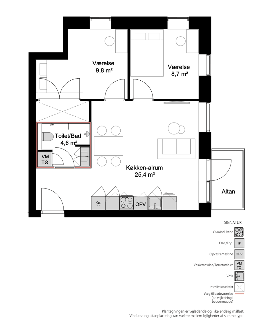 Visual presentation of the listing