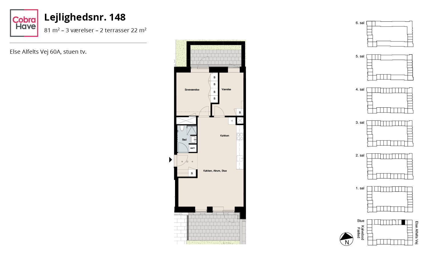 Visual presentation of the listing