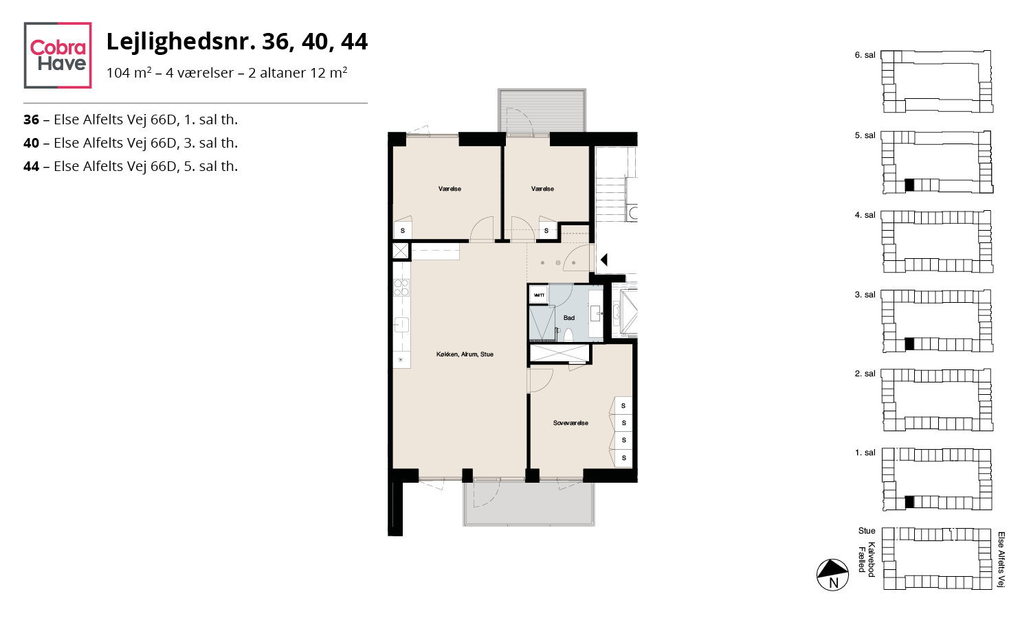 Visual presentation of the listing