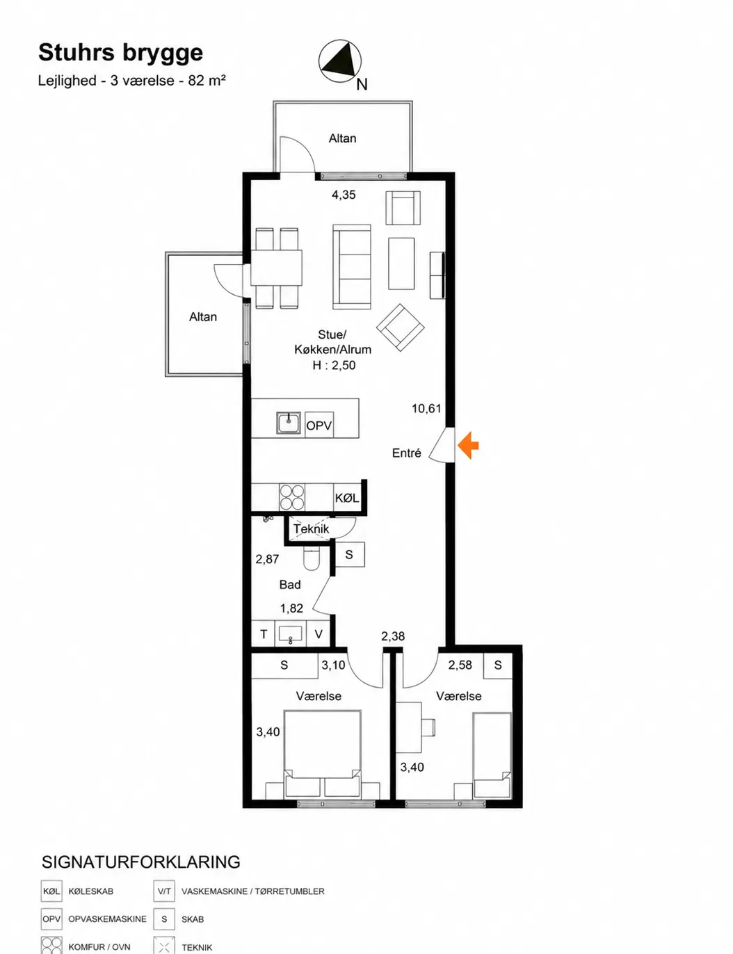 Visual presentation of the listing
