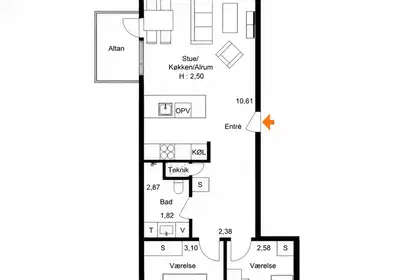 Visual presentation of the listing