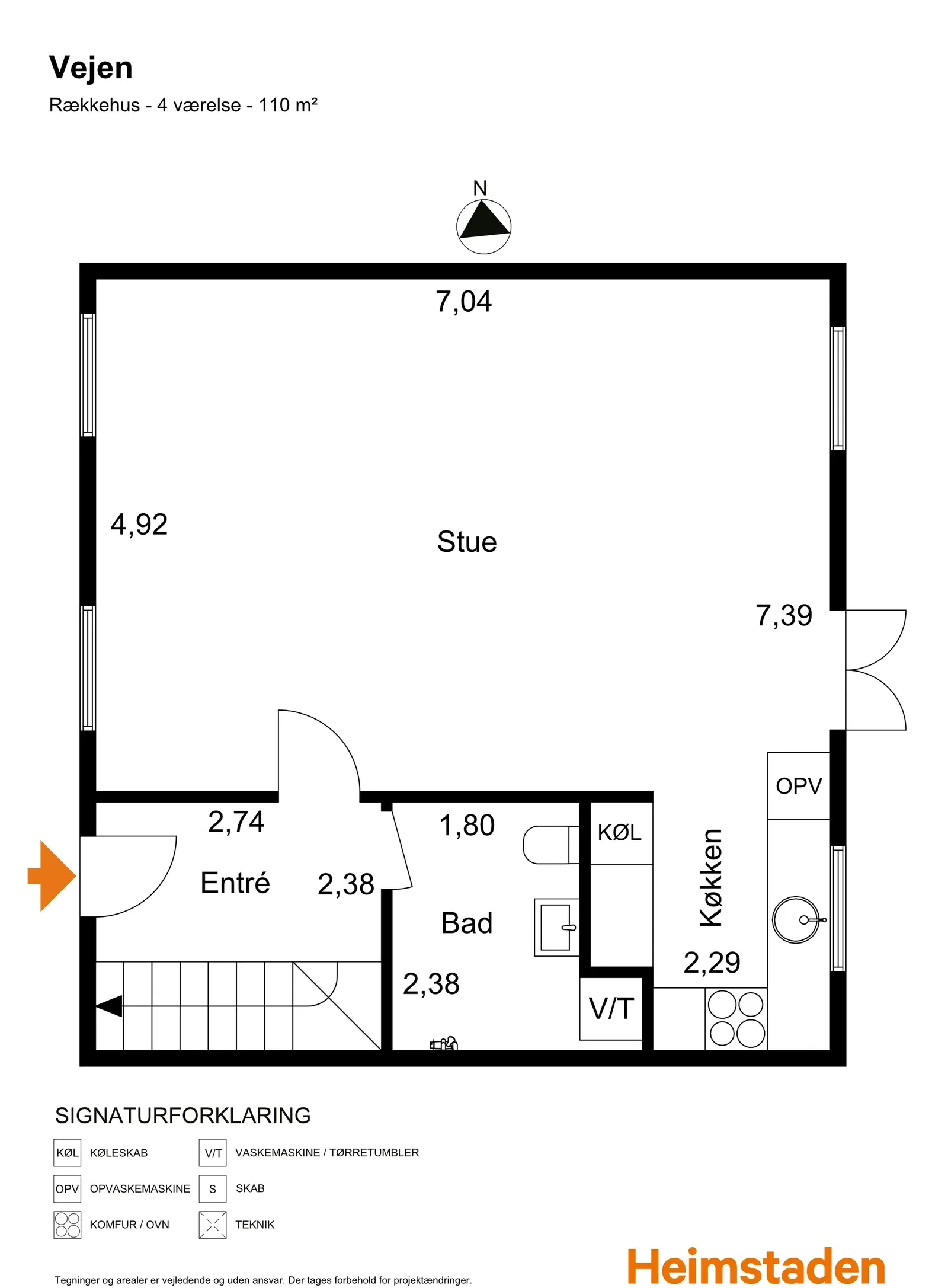 Visual presentation of the listing