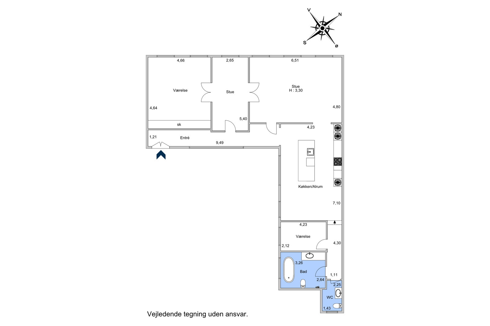 Visual presentation of the listing
