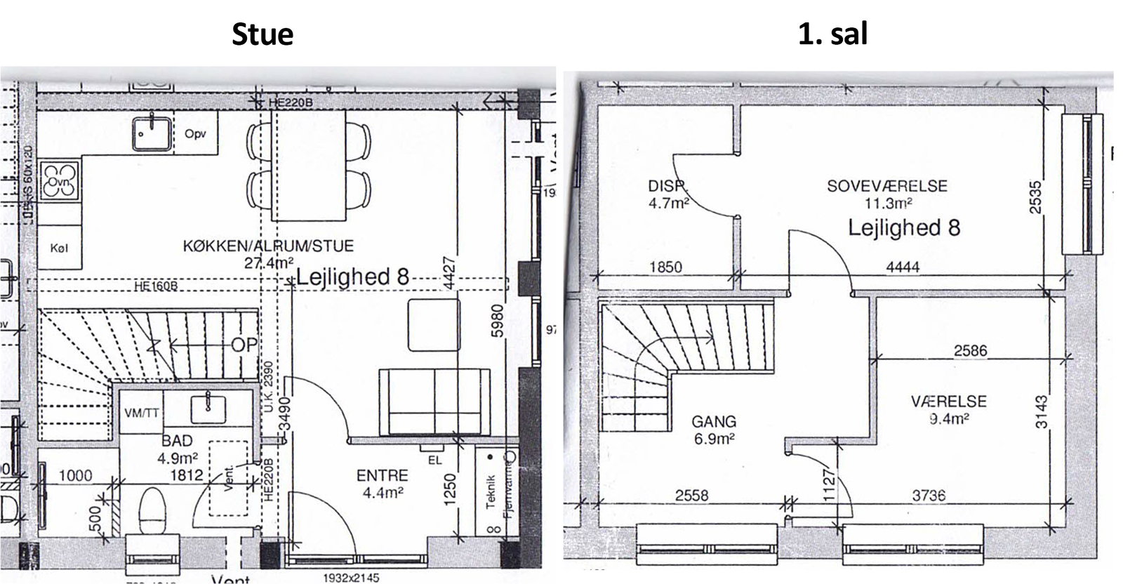 Visual presentation of the listing