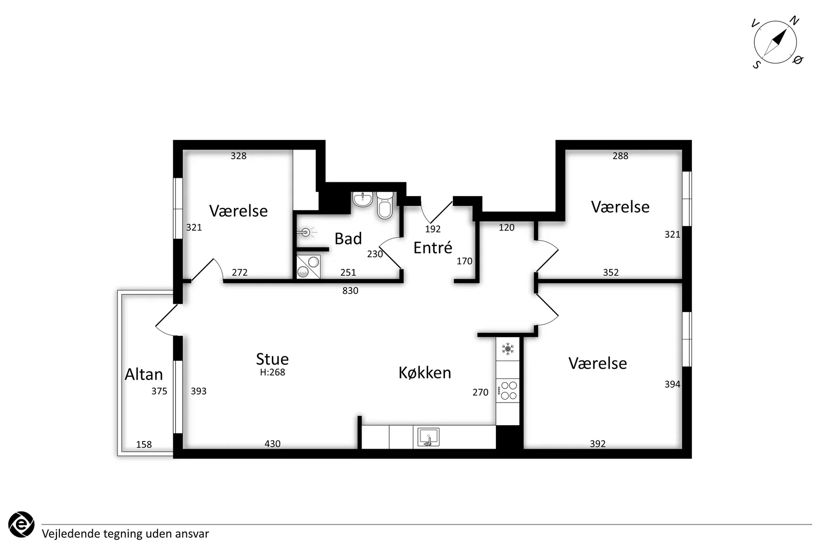 Visual presentation of the listing