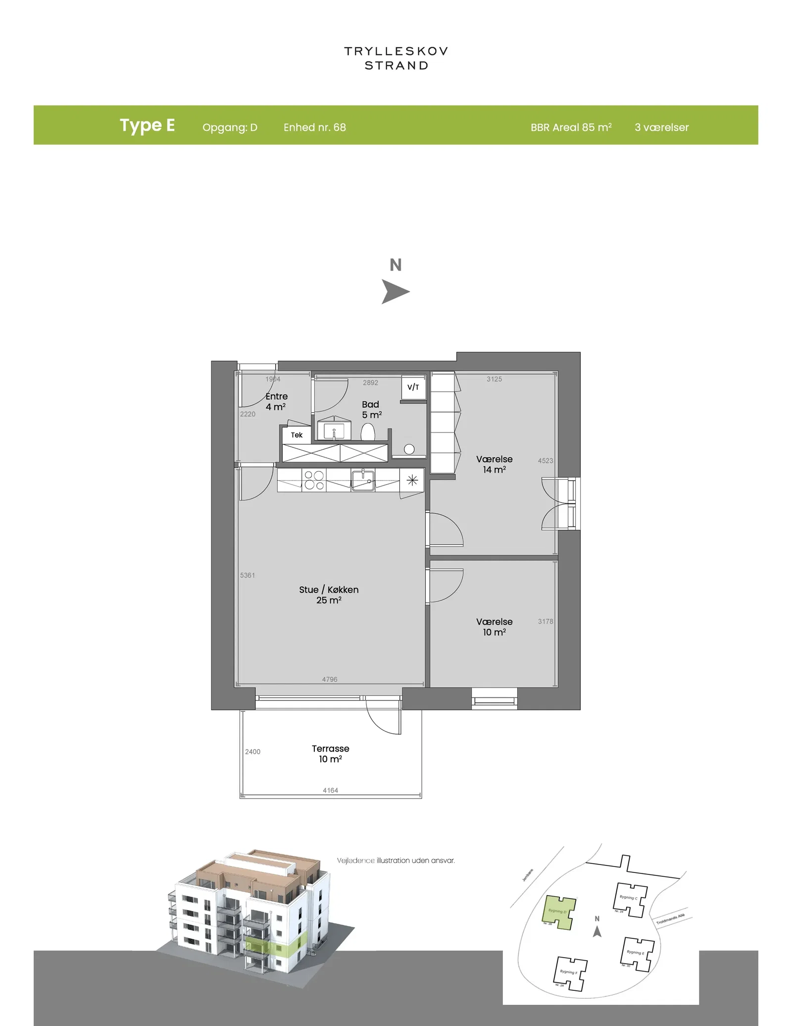 Visual presentation of the listing