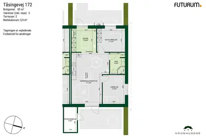 Visual presentation of the listing