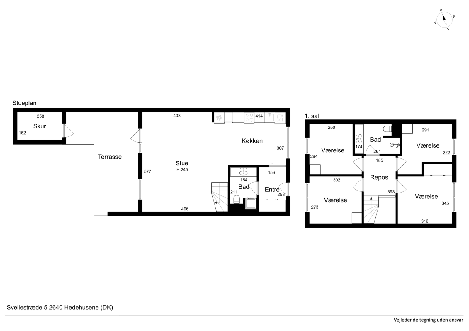 Visual presentation of the listing