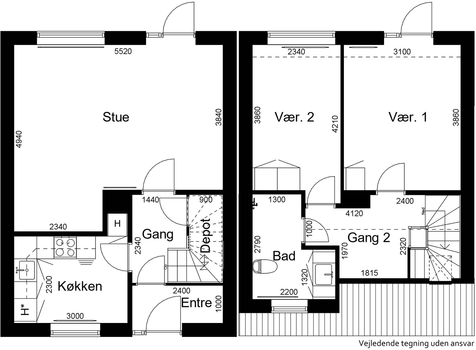 Visual presentation of the listing