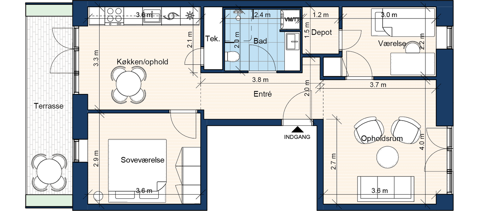 Visual presentation of the listing
