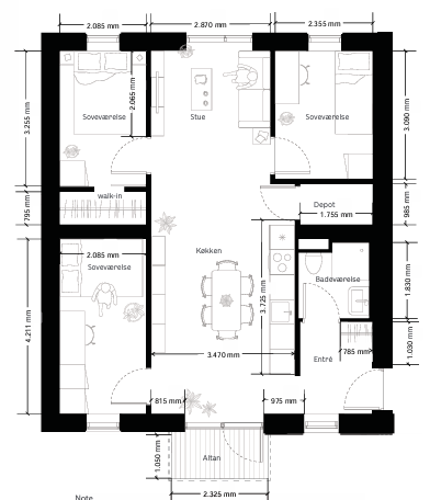 Visual presentation of the listing