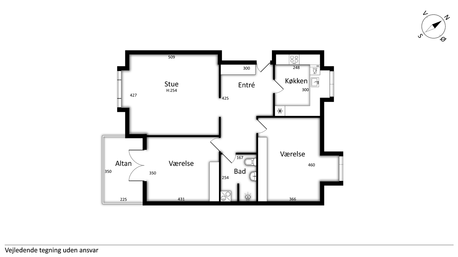 Visual presentation of the listing