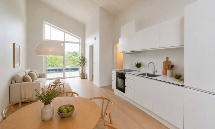 Moderne og praktisk 2 vær. med vestvendt altan - Grusgraven, Bagsværd - 0