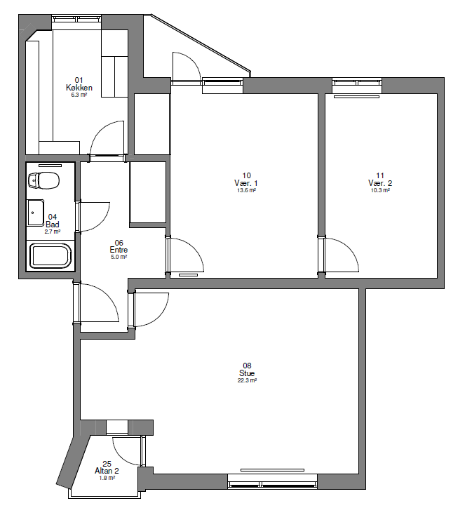 Visual presentation of the listing