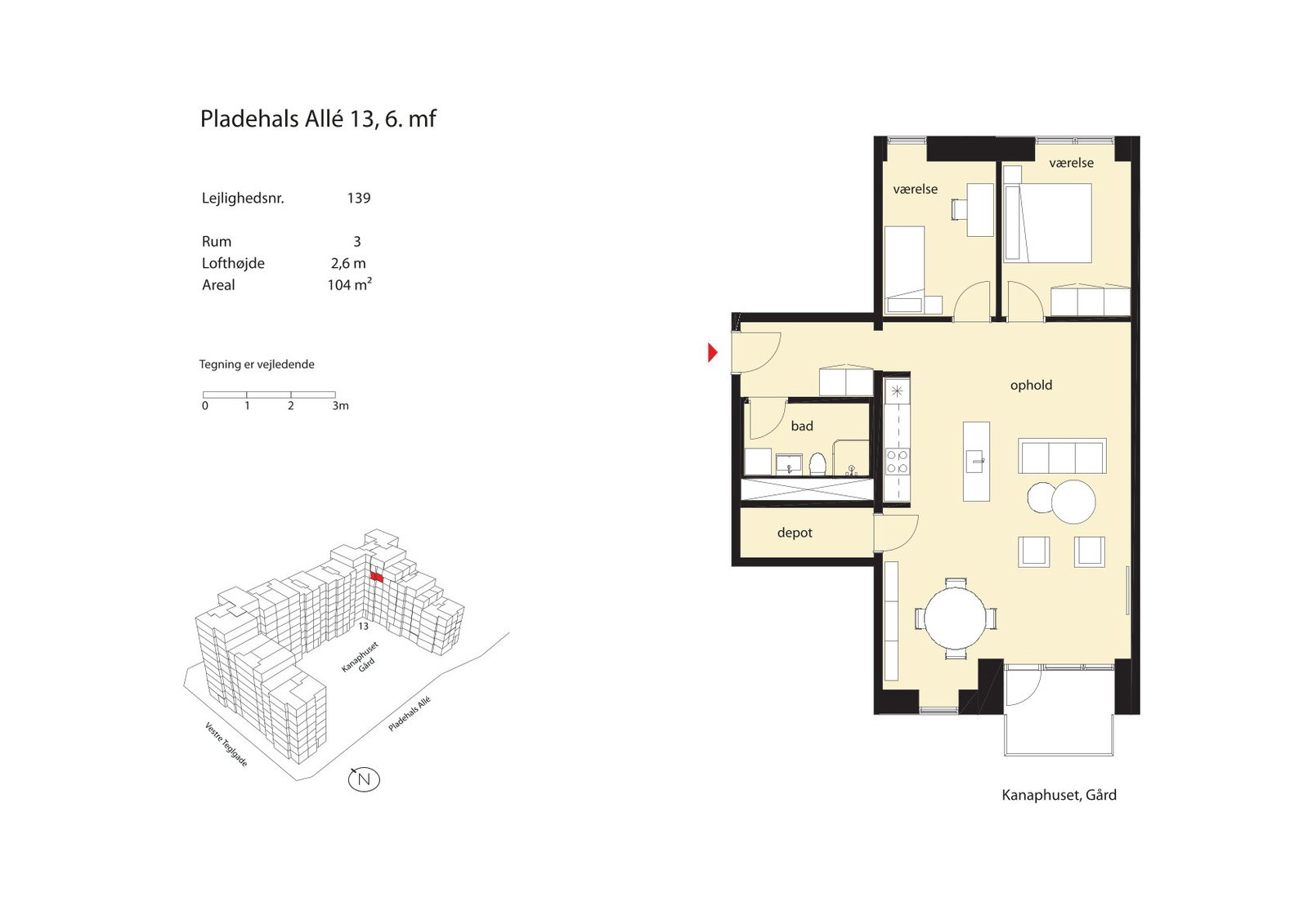 Visual presentation of the listing
