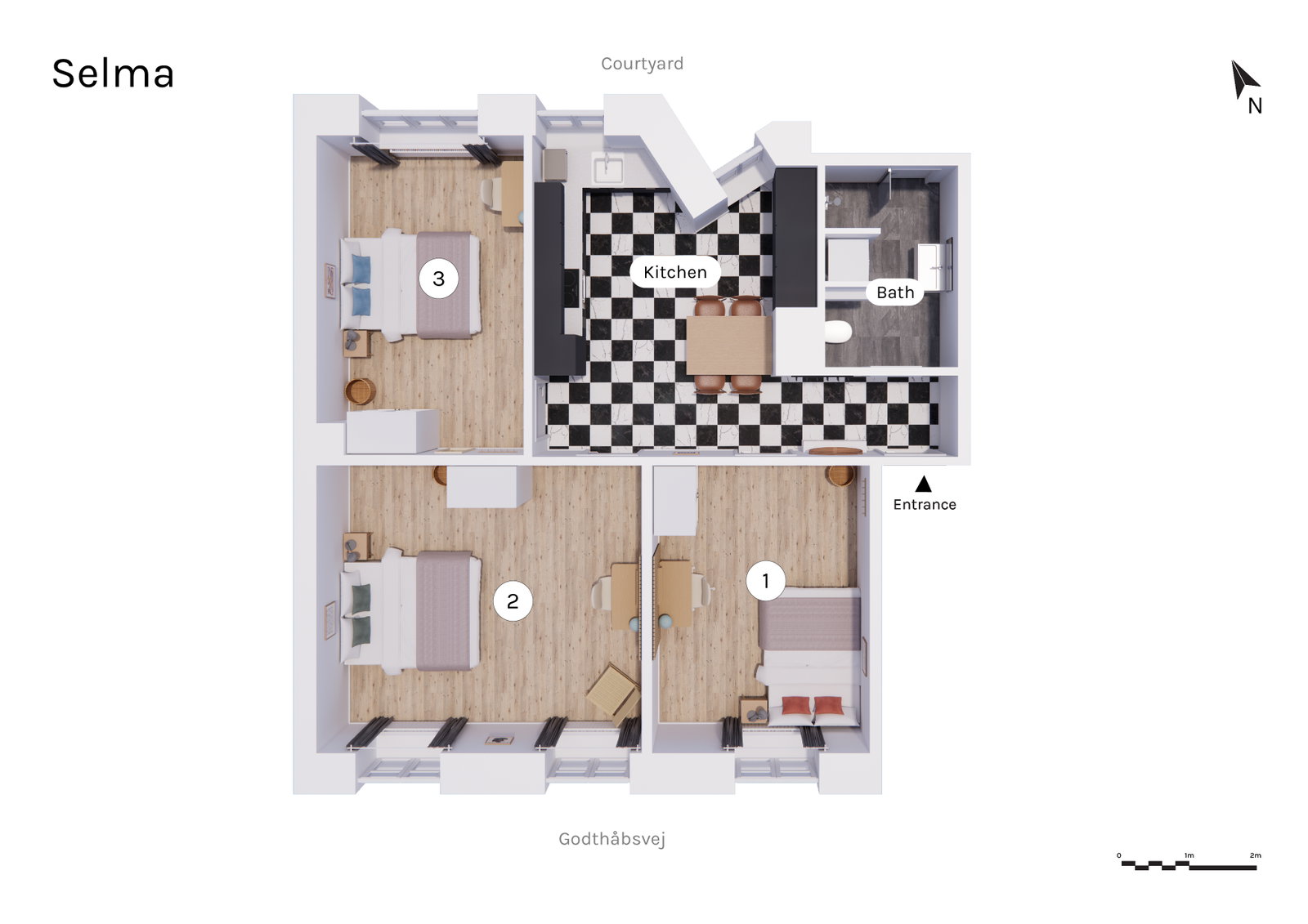 Visual presentation of the listing