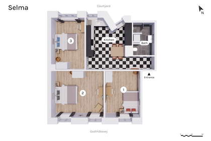 Visual presentation of the listing