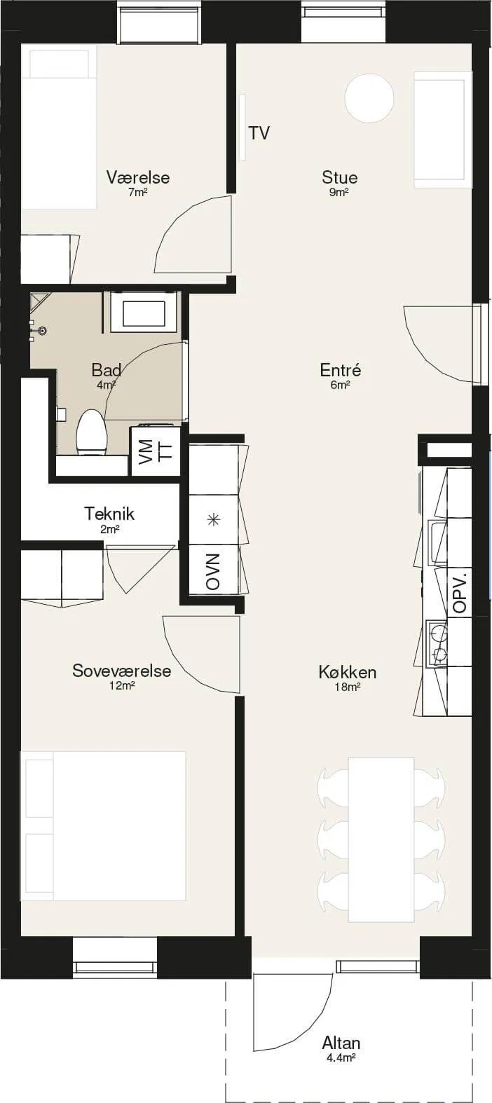 Visual presentation of the listing