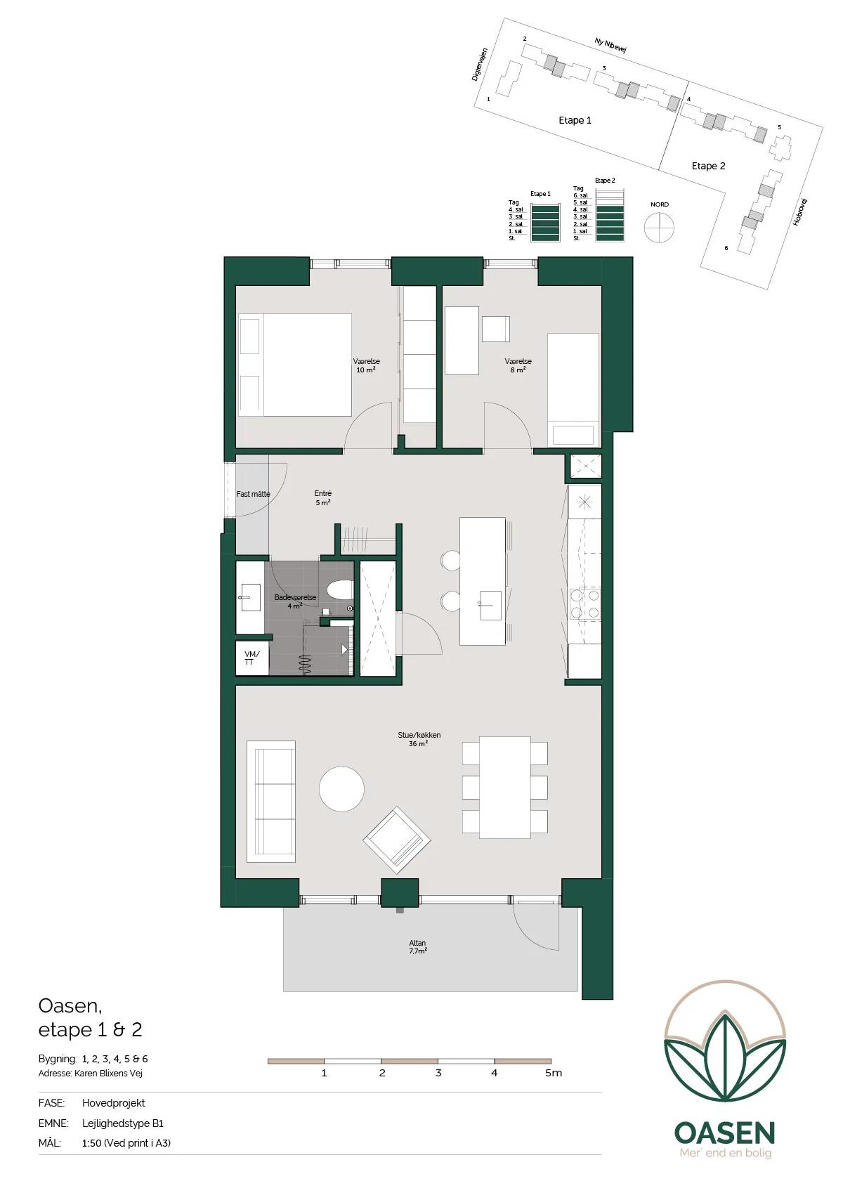 Visual presentation of the listing