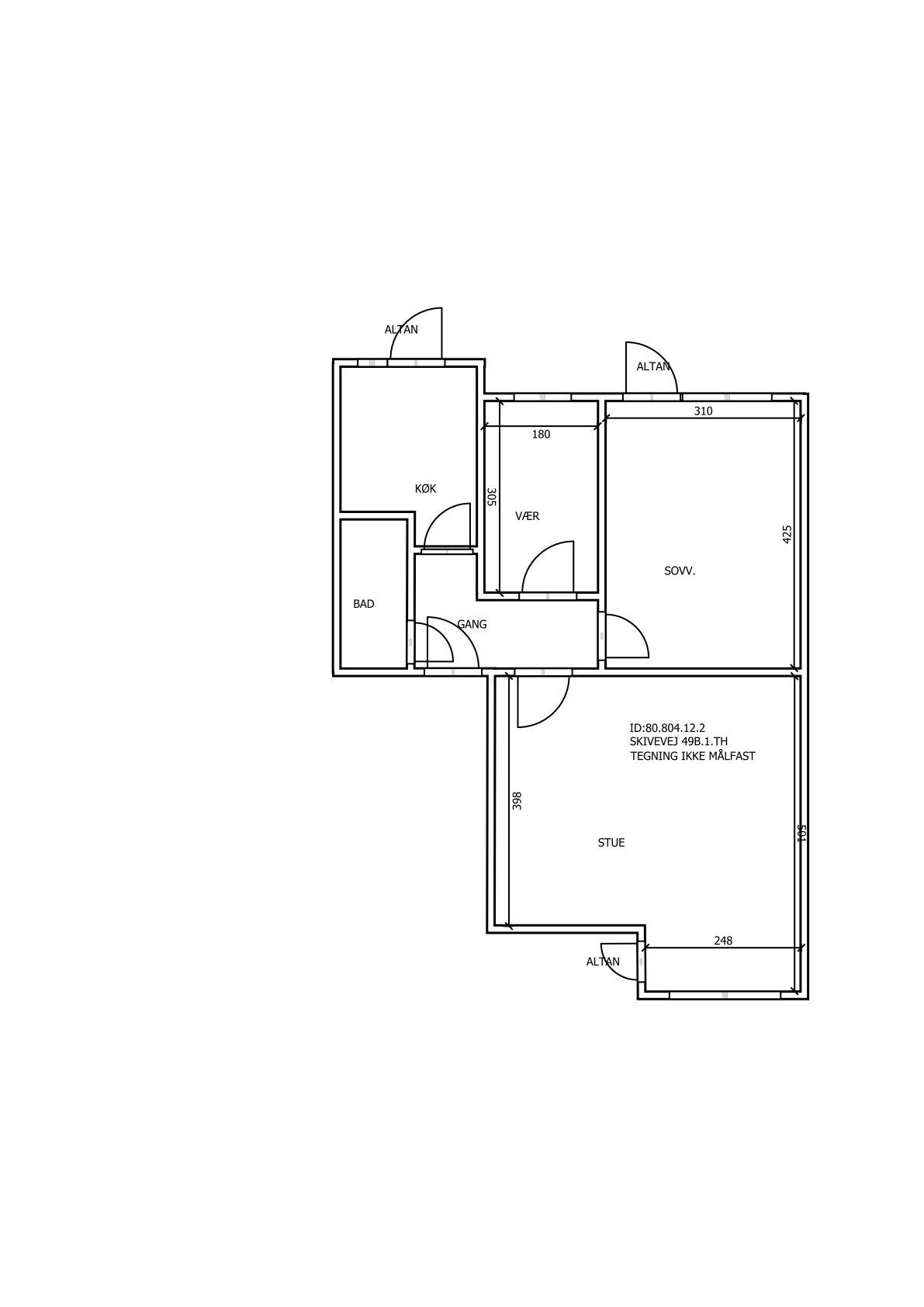 Visual presentation of the listing