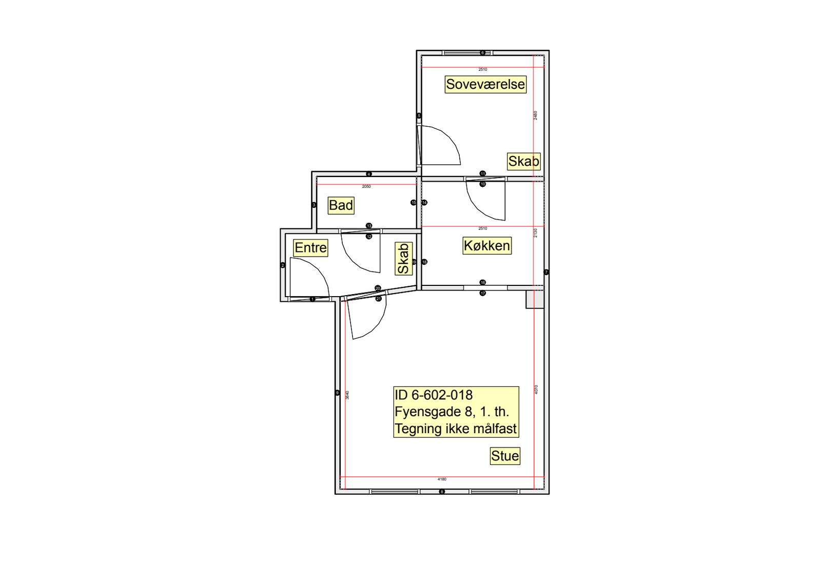 Visual presentation of the listing