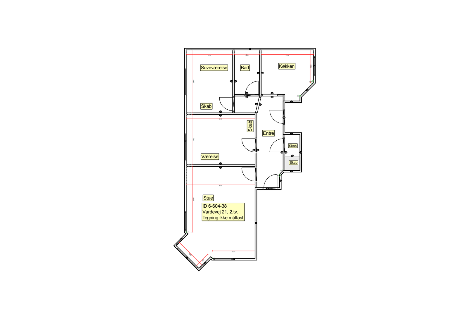 Visual presentation of the listing