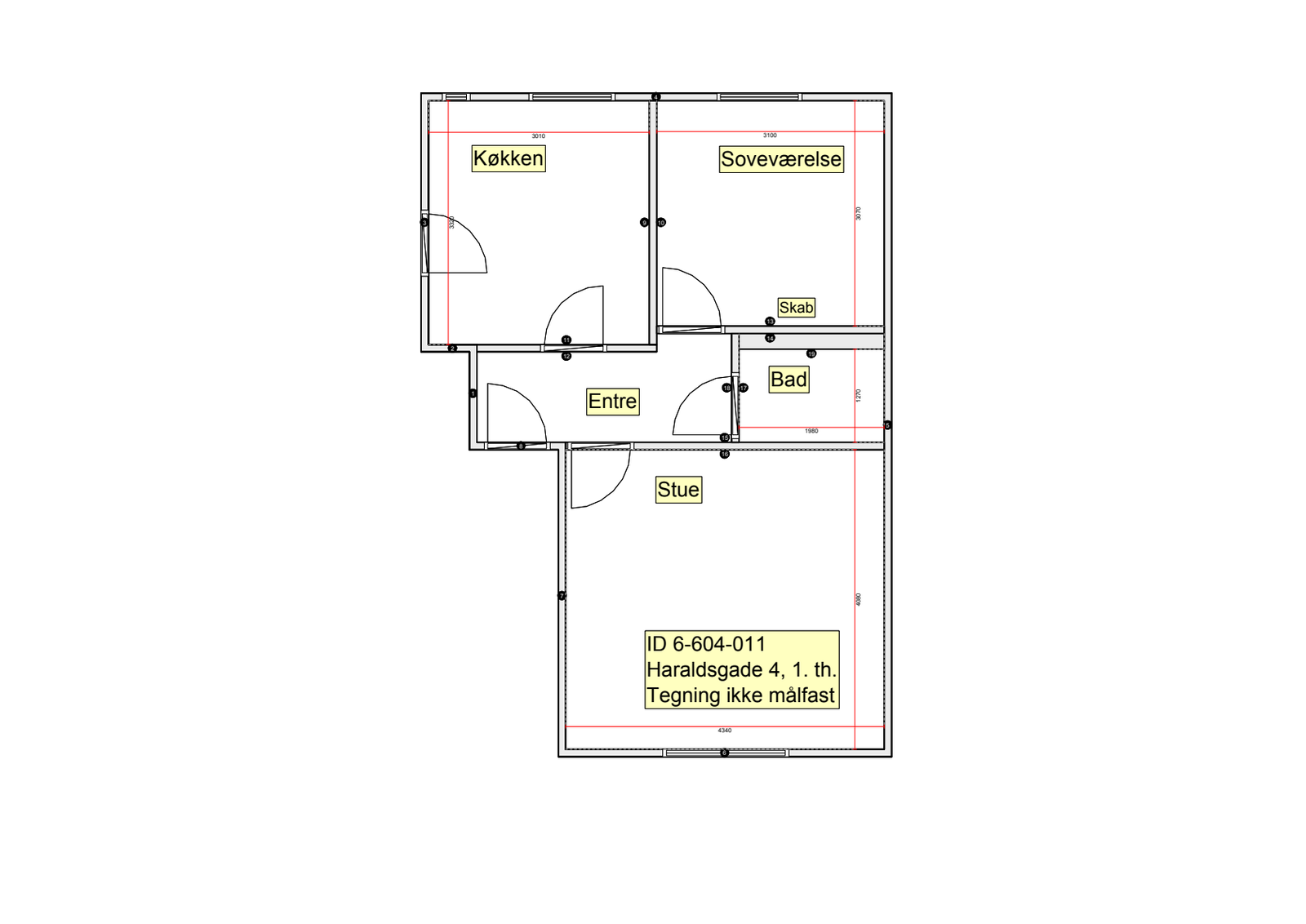 Visual presentation of the listing