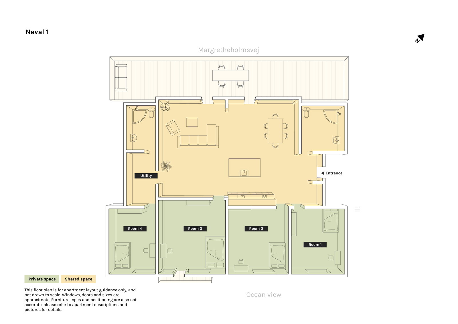 Visual presentation of the listing
