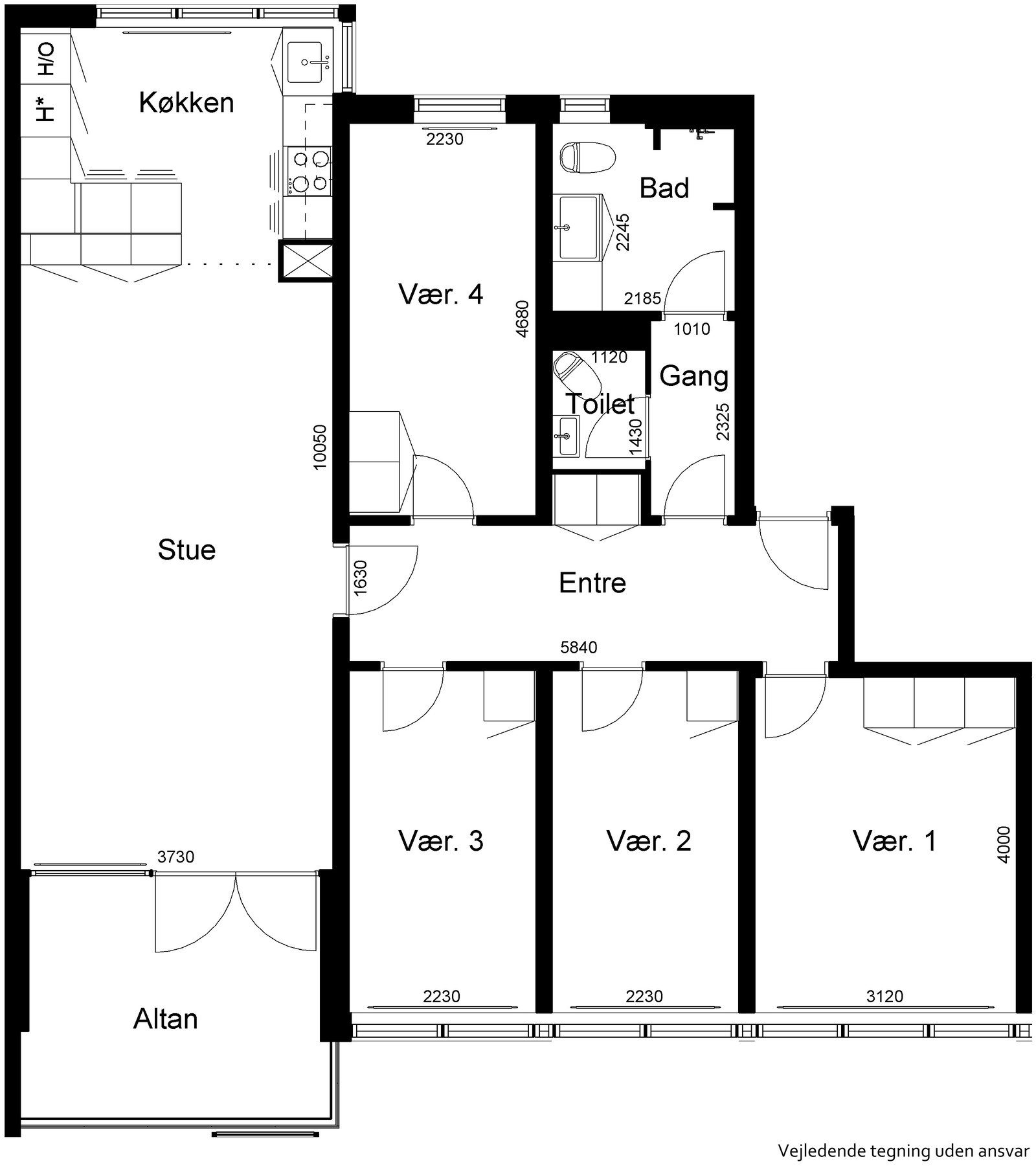 Visual presentation of the listing