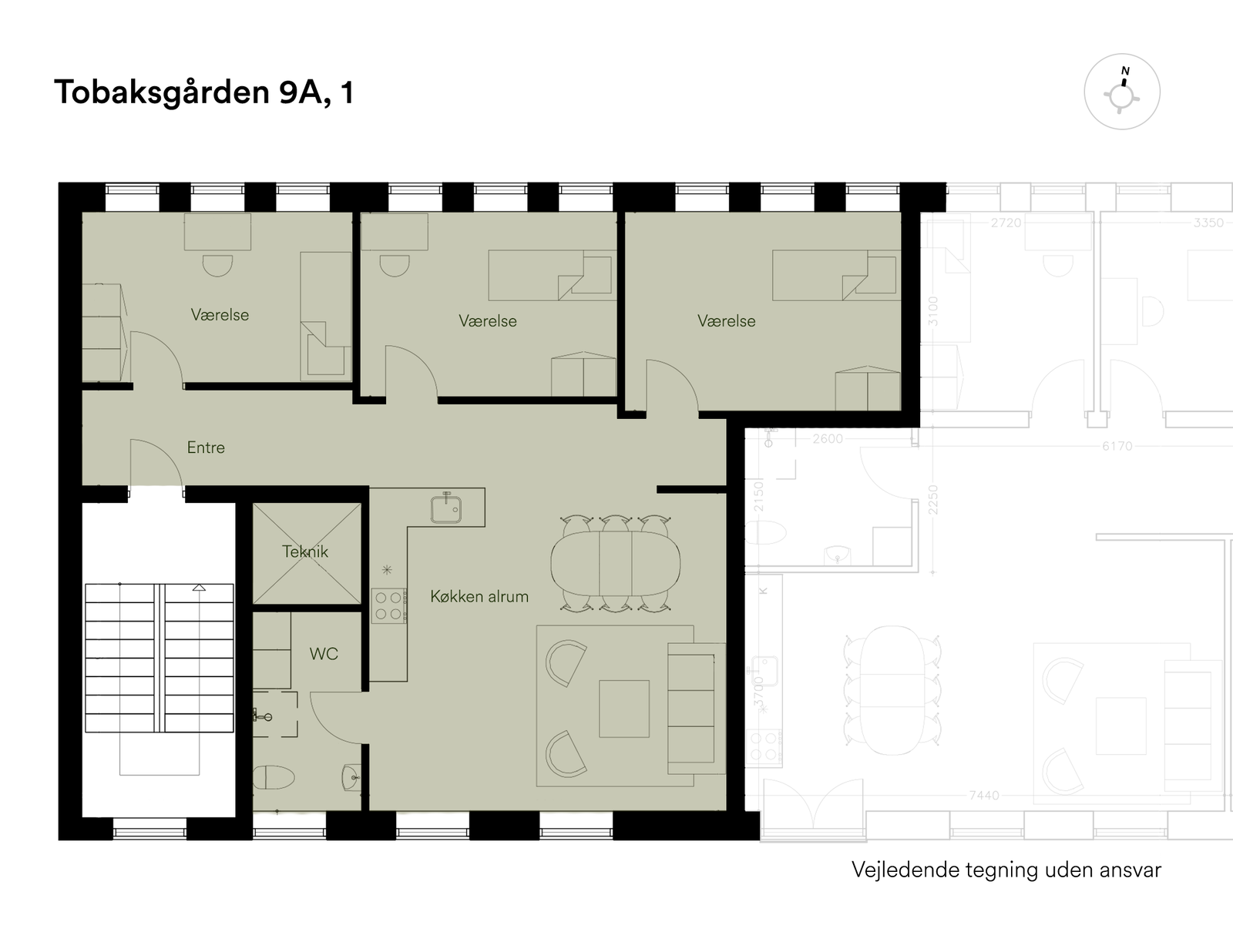Visual presentation of the listing