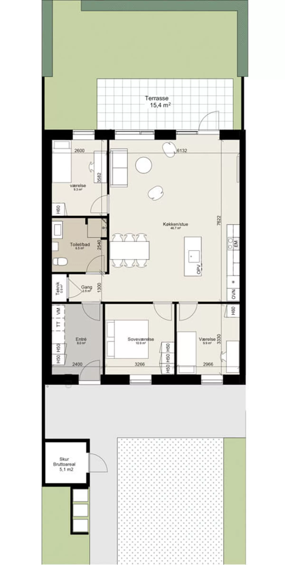 Visual presentation of the listing