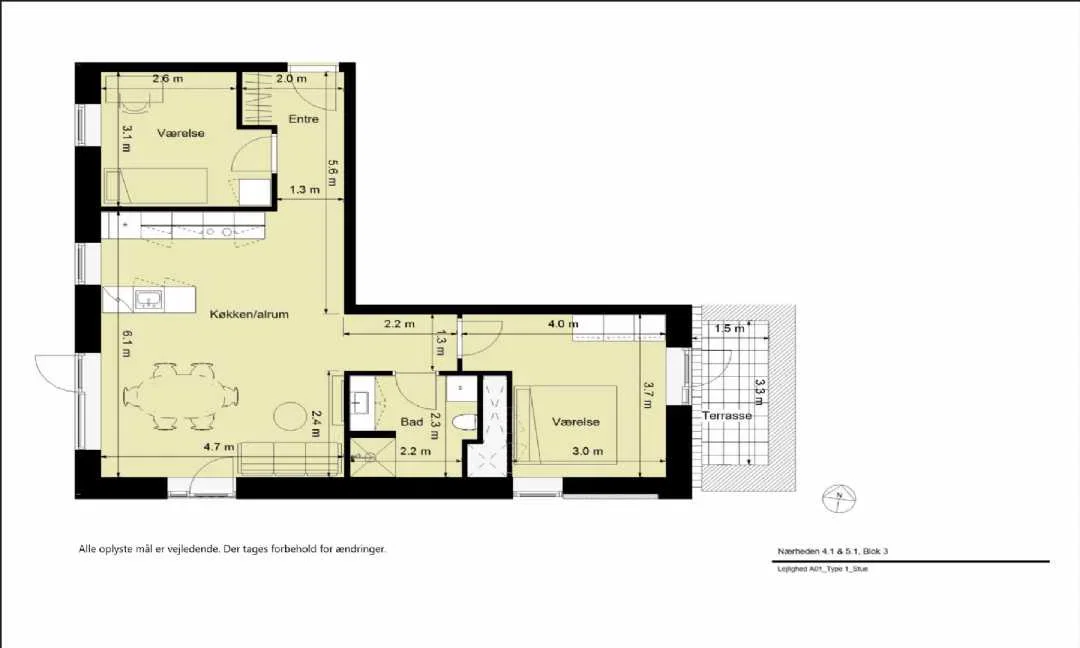 Visual presentation of the listing