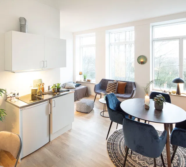 apartment 1-værelses boliger på Østerbro med fælles tagterrasse
