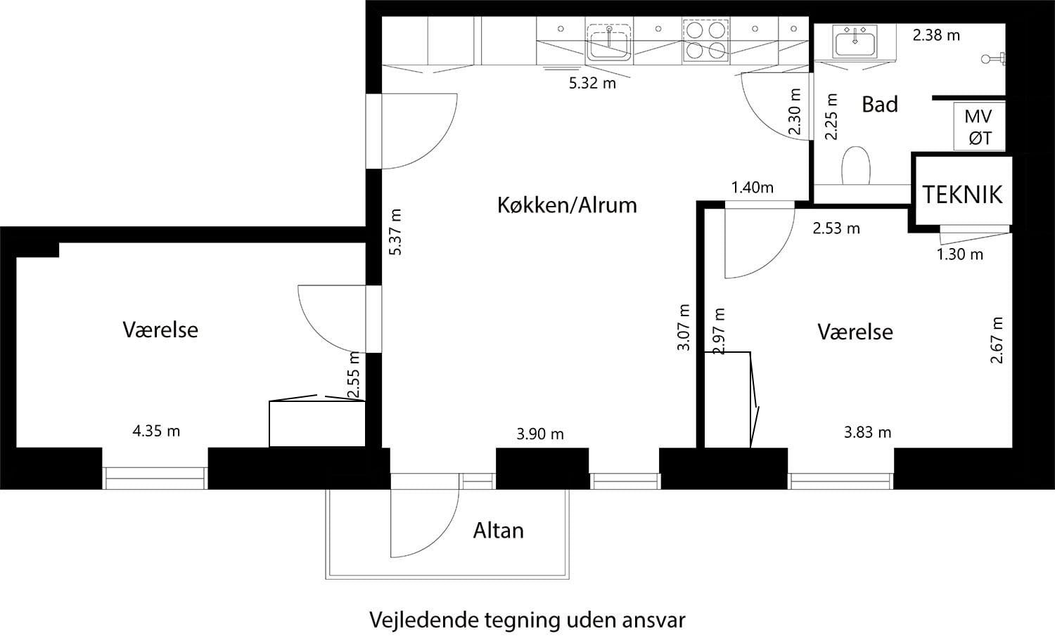 Visual presentation of the listing