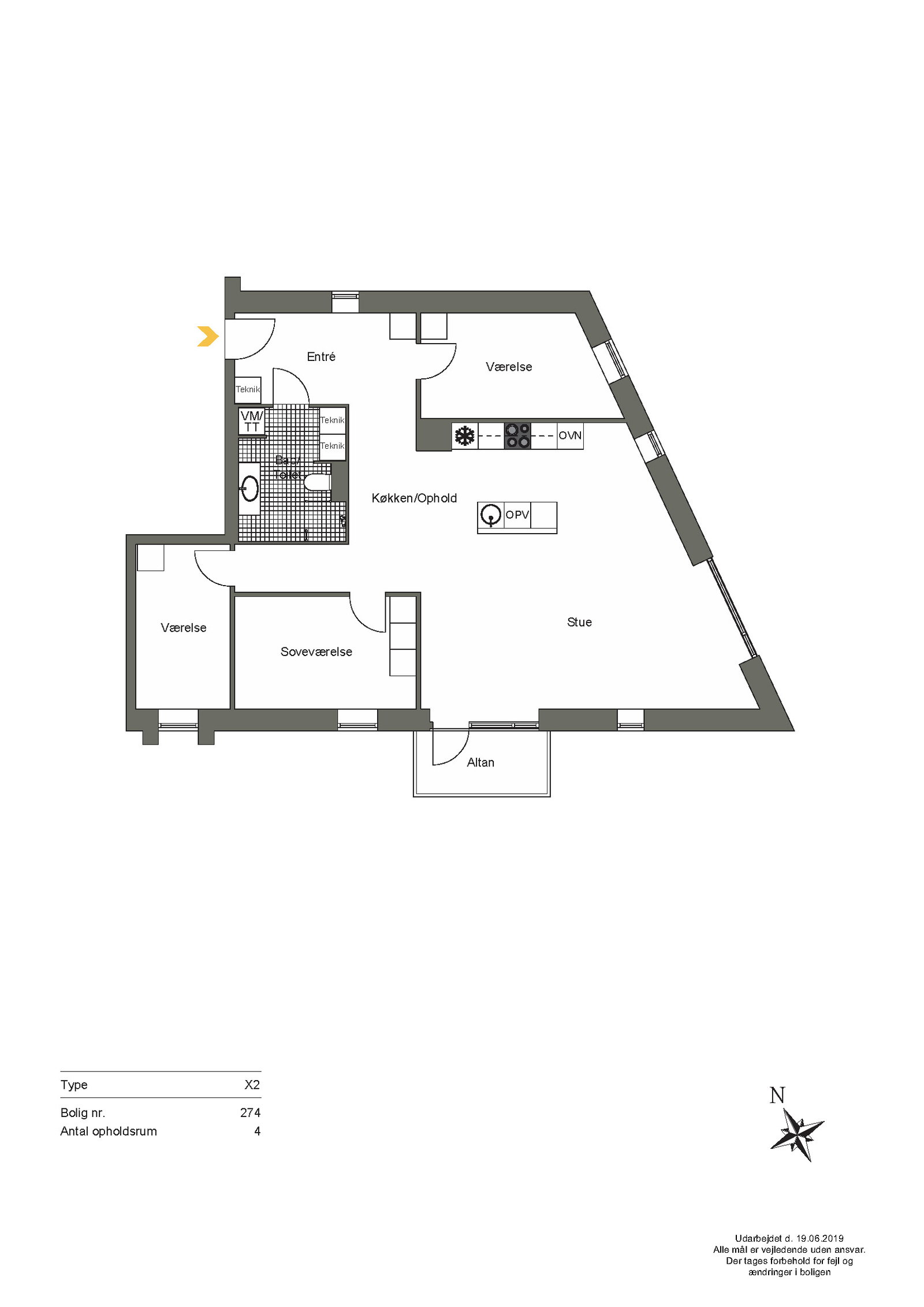 Visual presentation of the listing