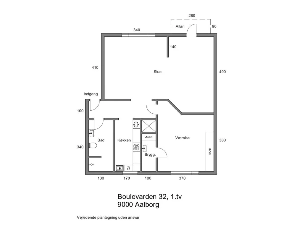 Visual presentation of the listing