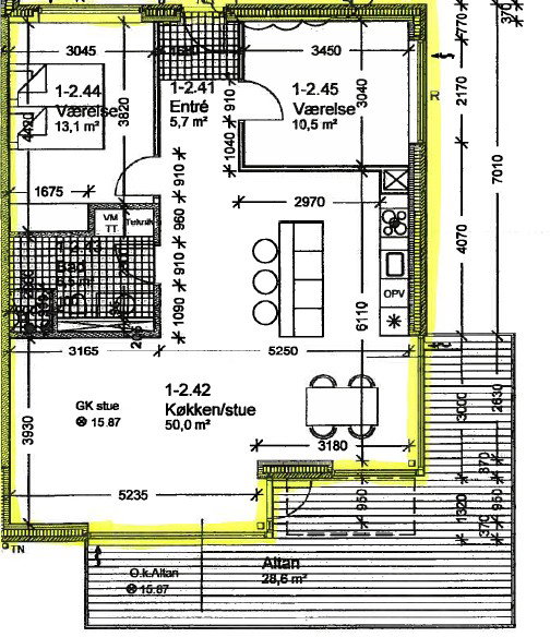 Visual presentation of the listing