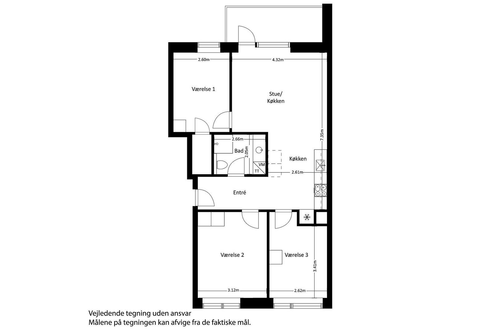 Visual presentation of the listing