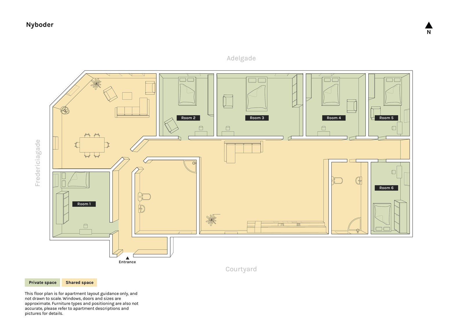 Visual presentation of the listing