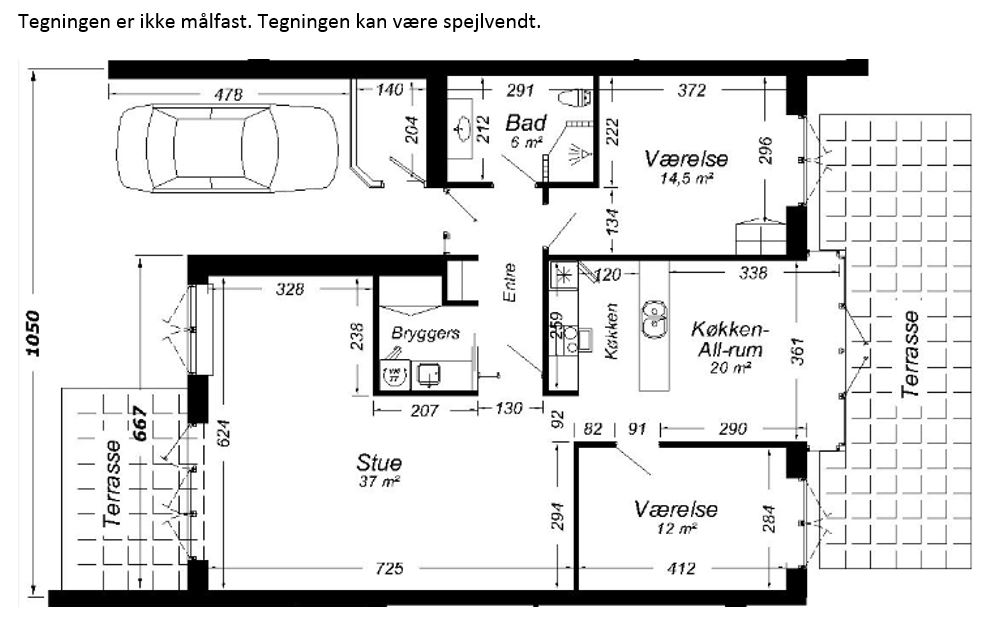 Visual presentation of the listing