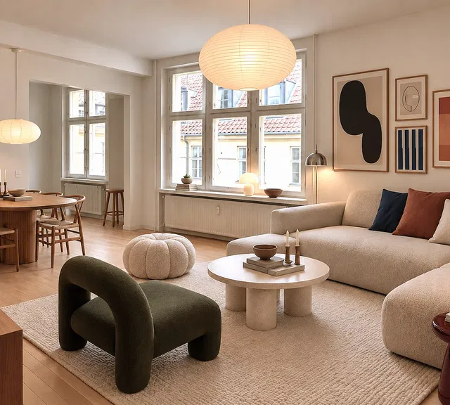apartment Lys lejlighed med fælles have og central beliggenhed