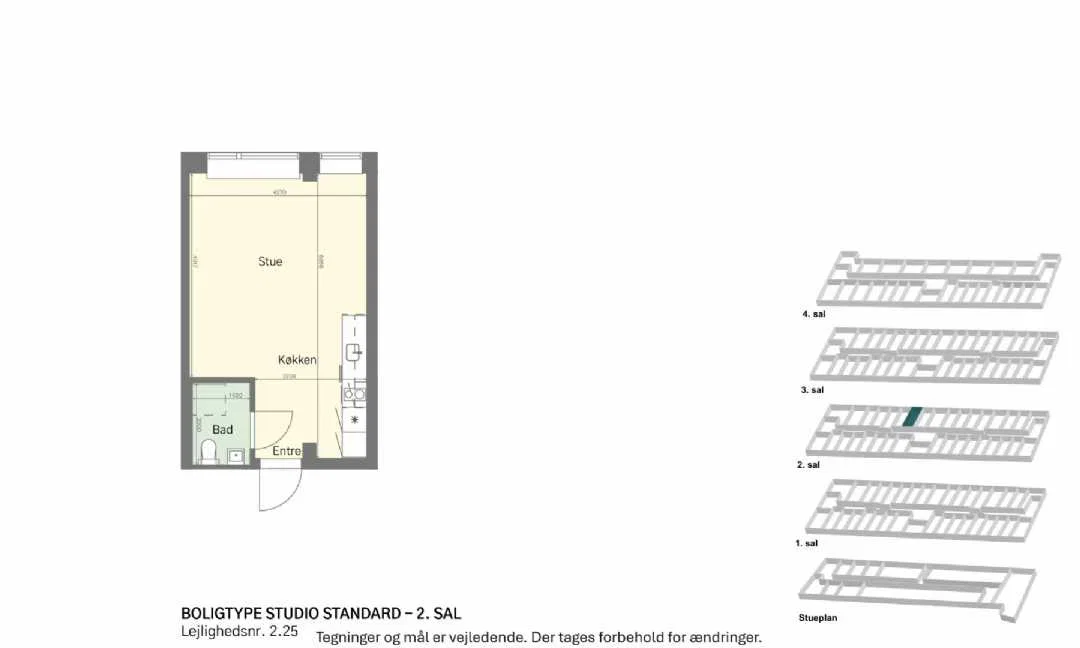 Visual presentation of the listing