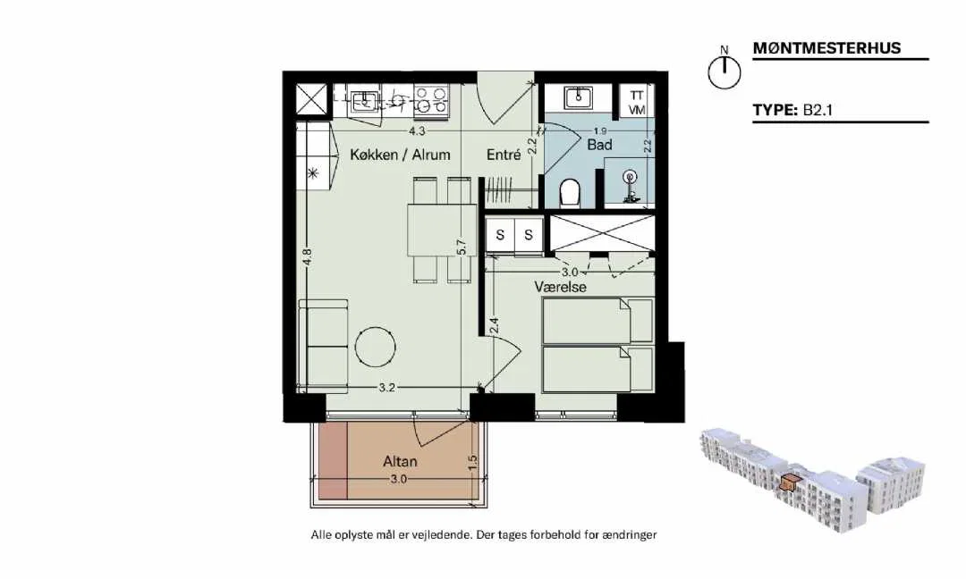 Visual presentation of the listing
