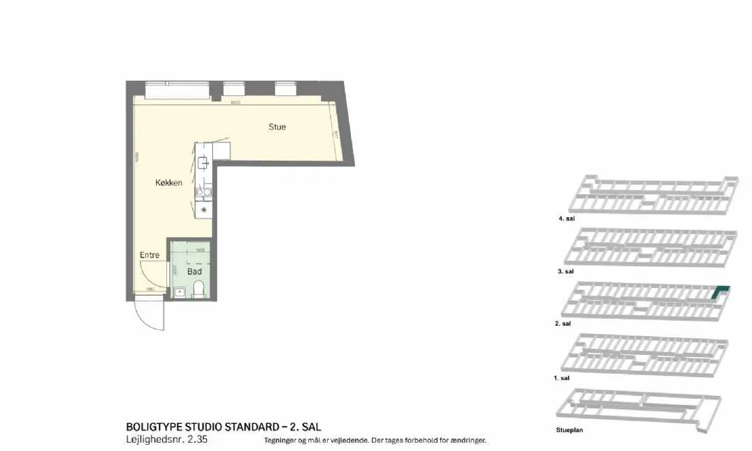 Visual presentation of the listing