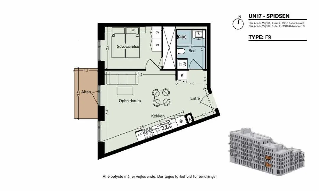 Visual presentation of the listing