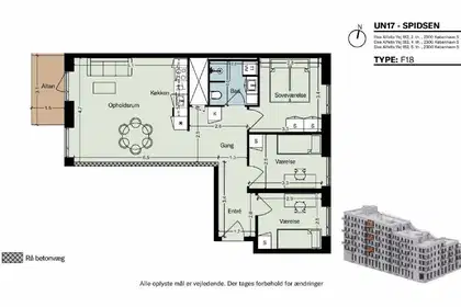 Visual presentation of the listing
