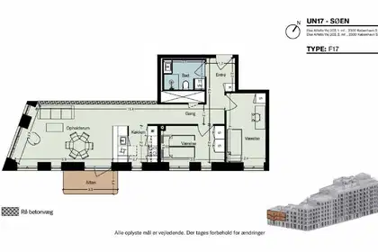 Visual presentation of the listing