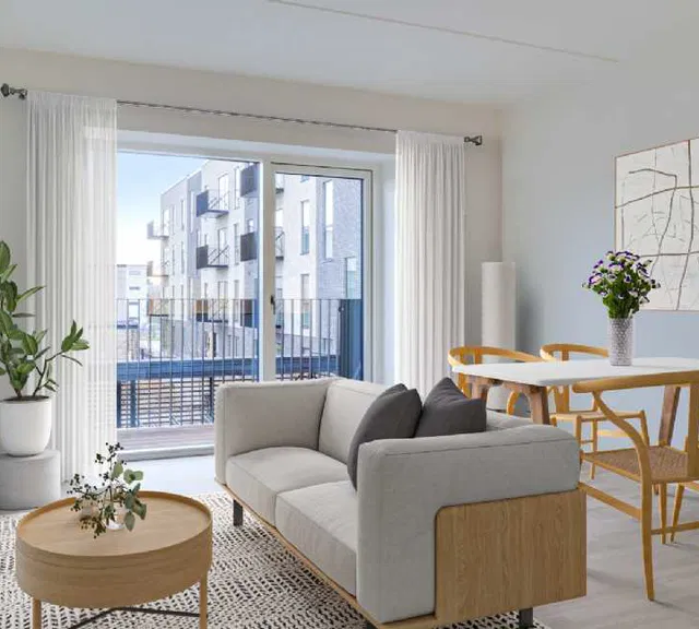 apartment Teglværkskanten - Lækker og lys 2-værelses lejlighed med altan
